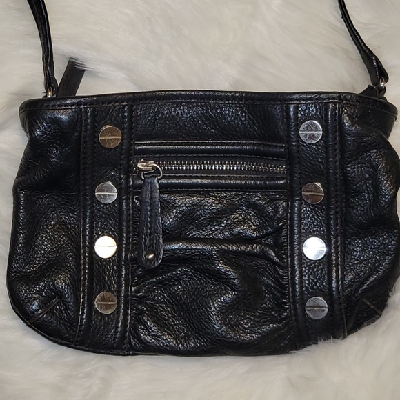 B. MAKOWSKY Black Pebble Leather Mini Bag - Picture 2 of 6